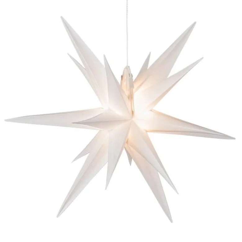All-Weather Lighted Hanging Moravian Star, 11.75" dia.