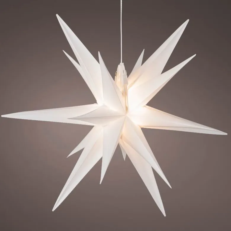 All-Weather Lighted Hanging Moravian Star, 11.75" dia.
