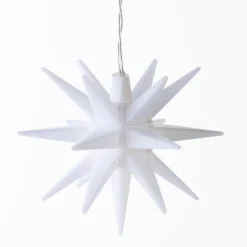 All-Weather Lighted Hanging Moravian Star, 4.75