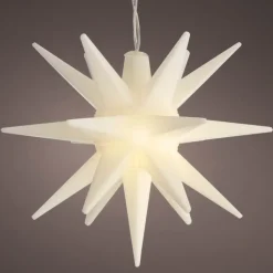 All-Weather Lighted Hanging Moravian Star, 4.75