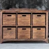 Ardusin Gray Wash Hardwood Storage Cupboard