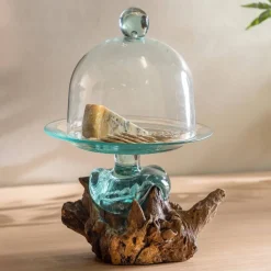 Artisan-Poured Glass Cloche