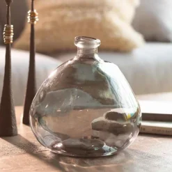 Askew Recycled Glass Balloon Vase, 9