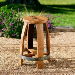 Barrel Stave Stool, Set of 2