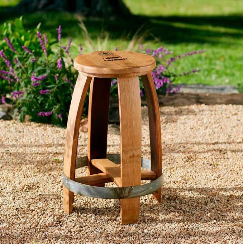 Barrel Stave Stool, Set of 2