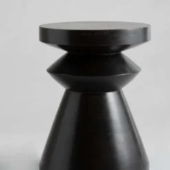 Black Chess Piece Side Table