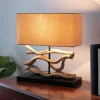 Bleached Mango Wood Table Lamp