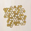 Brass Plated Honeycomb Trivet