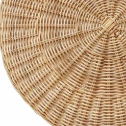 Capris Rattan Scalloped Edge End Table