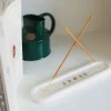 Carved White Marble Moon Phase Incense Holder