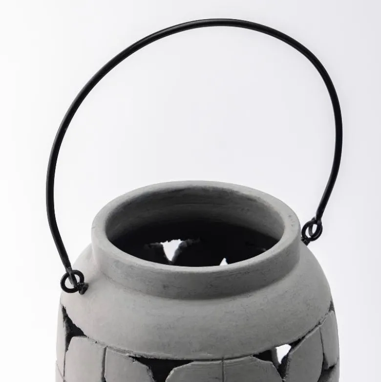 Cement Moroccan Lantern, Tall