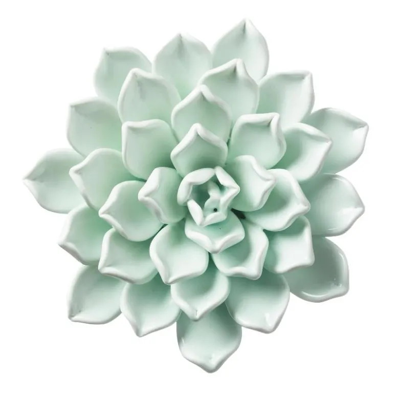 Ceramic Wall Flowers Holiday Collection, Set of 5