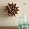 Ceramic Wall Flowers, 4" - Light Purple