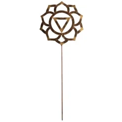 Chakra Symbol Garden and Planter Metal Stake - Confidence