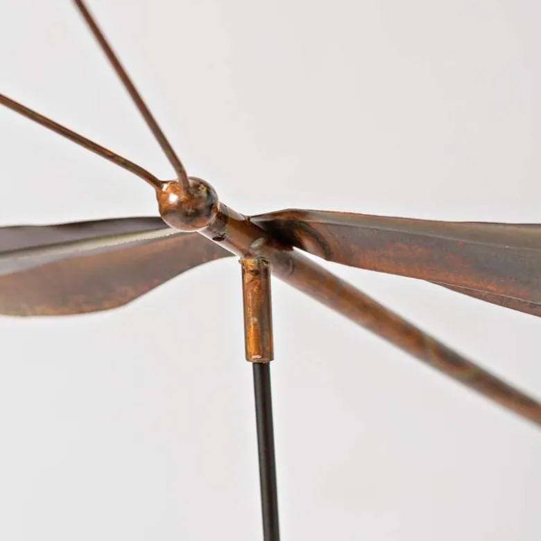 Copper-Finish Dragonfly Garden Stake