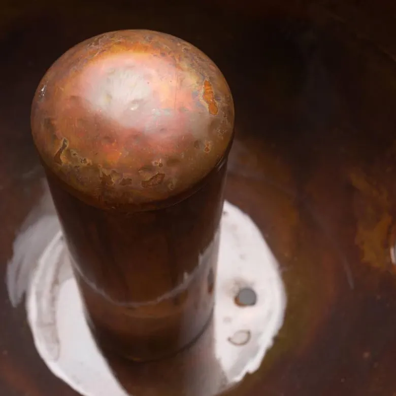Copper Finish Hose Pot