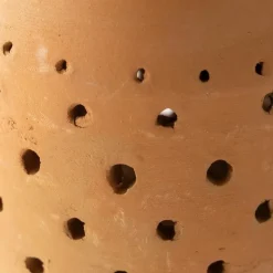 Cut-Out Dots Clay Lantern