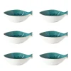 Dori Dourada 6" Bowls, Set of 6 (blue)