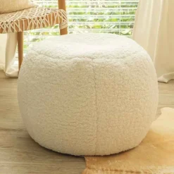 Ellis Boucle Pouf - Cloud