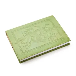 Embossed Snake Green Leather Journal