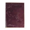 Embossed World Map Leather Journal
