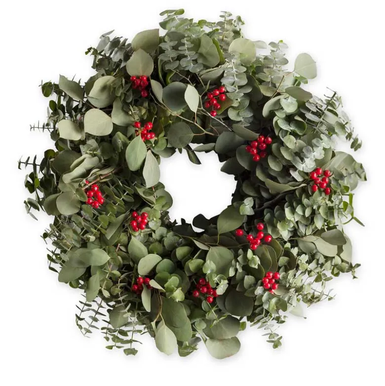 Eucalyptus Berry Wreath, 18" Dia.