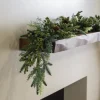70" Evergreen Garland with Green Berries & Pinecones