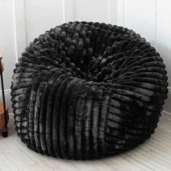 Extra Large Bean Bag Chair, 5' - Black