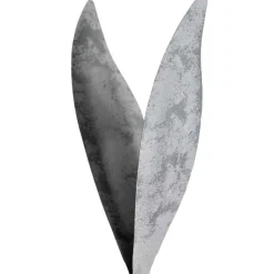 Faux Stone and Metal Rabbit Sculpture, Short