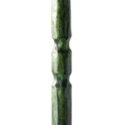 Forged Iron Green Patina Taper Candle Holders, Set of 4