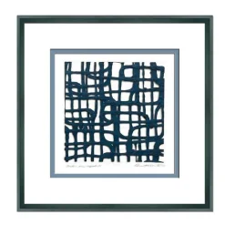 Framed Abstract Paper Wall Art - Mulberry Arte En Azul Set of 2