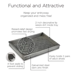 Galvanized Steel Circle Pattern Boot Tray
