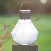 Gem Glass Solar Light - White