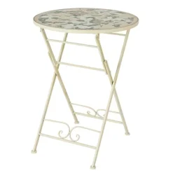 Geneva Stone Mosaic Folding Bistro Set