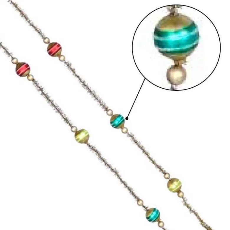 Glass and Tinsel Retro-Style Garland