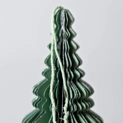 Green Hand-Cut Honeycomb Paper Tree Ornament, 6