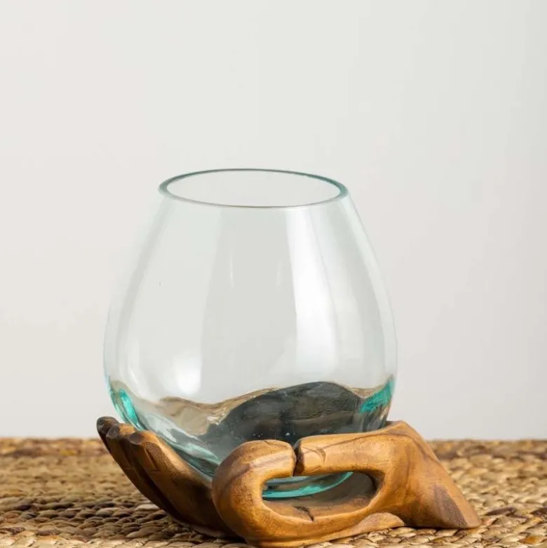 Gyan Carved Hand Vase