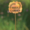 Handcrafted Flamed Copper Herb Garden Stake