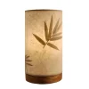 Handcrafted Short Paper Cylinder Table Lamp