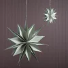 Handmade Paper and Wood Hanging Star, 19.5" dia.