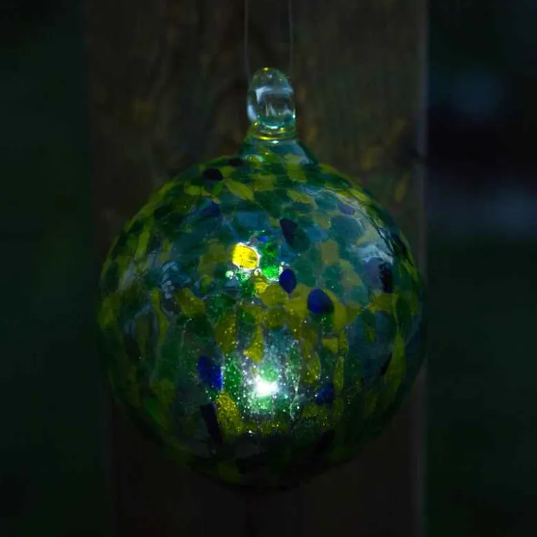 Hanging Solar Orb Light - Green