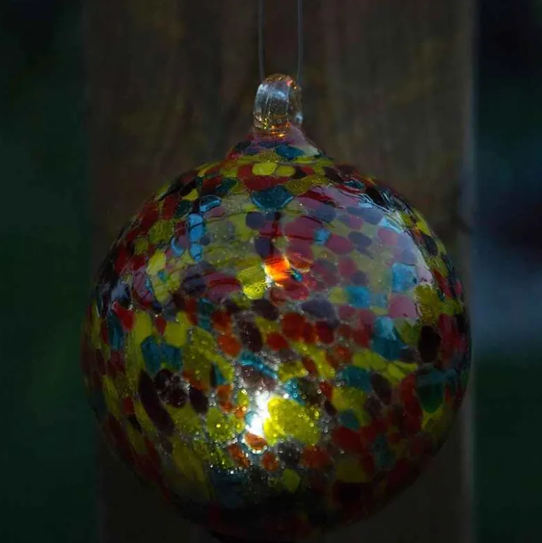 Hanging Solar Orb Light - Yellow