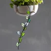 Hanging Vine Stained Glass Leaf Stake