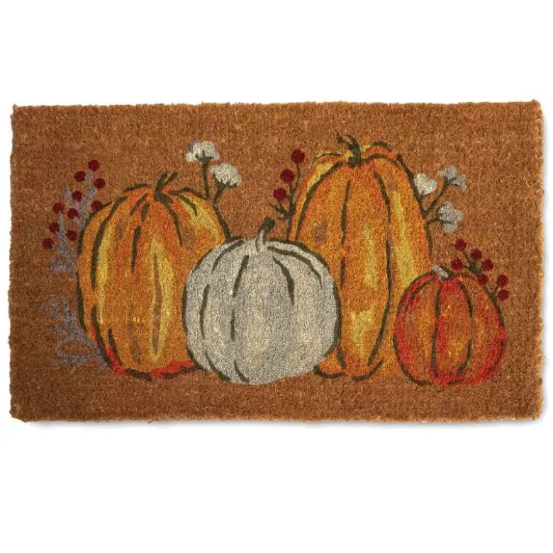 Harvest Pumpkins Coir Mat, 30 x 18