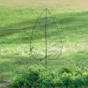 55"H Iron Leaf Trellis Stake