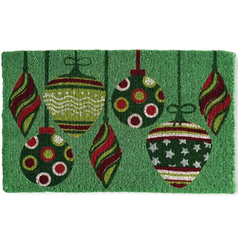Holiday Ornaments Coir Mat
