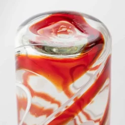 Holiday Swirl Recycled Glass Pints, Set of 4