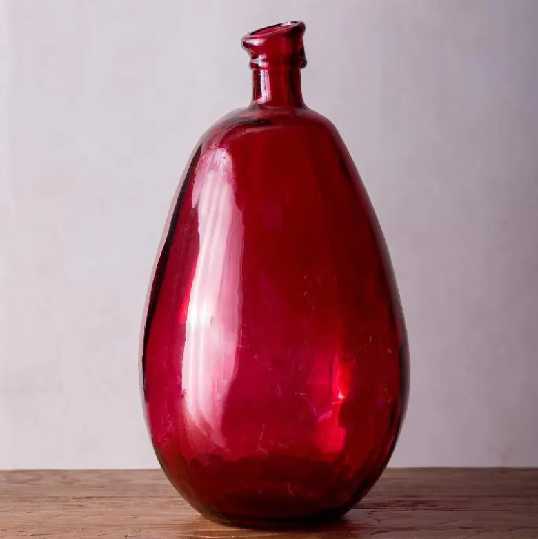 19"H Recycled Glass Balloon Vase