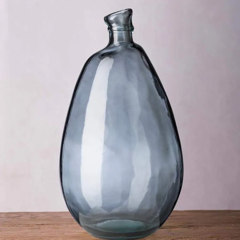 19"H Recycled Glass Balloon Vase