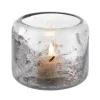 Hubbard Glass Tealight Holders - Gray Glaze